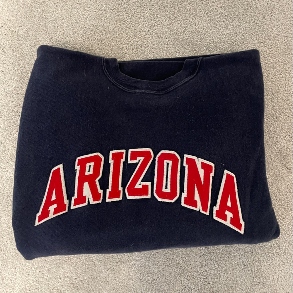 Vintage Early 90’’s University of Arizona Stitched Lettered Champion Sweatshirt